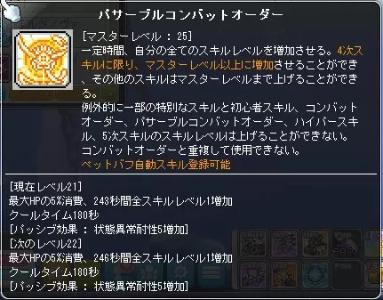 パサーブルコンバットオーダー