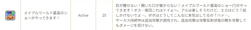 メイプルワールド最高のショーがやってきます!