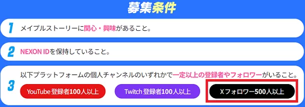 募集条件