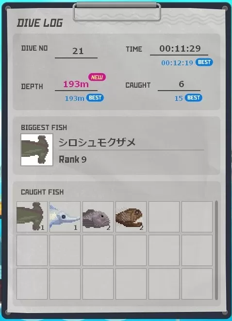 釣果りざるどすき