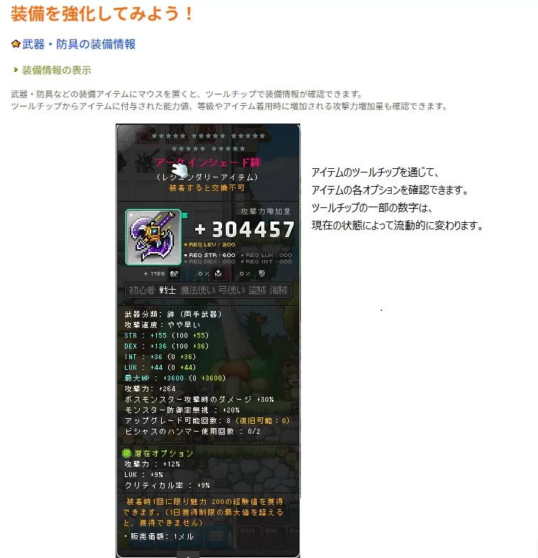装備強化公式